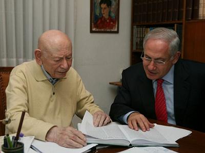 Benzion-Netanyahu-and-Benjamin-Netanyahu