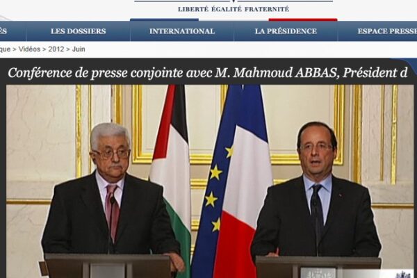 Le gouvernement Ayrault 1, c’est bien pour les Français Juifs ? Abbas Hollande 8 juin 2012