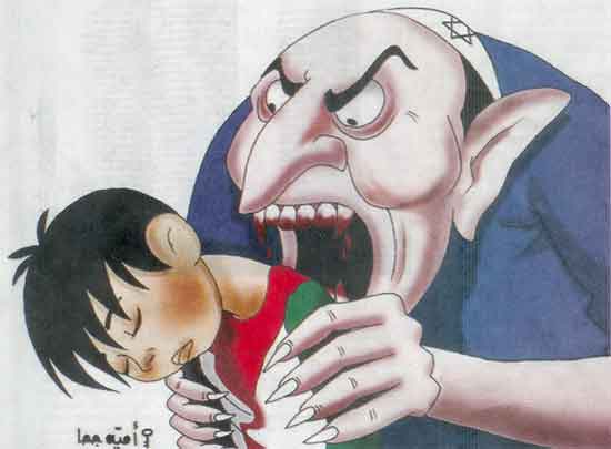 Jew-eating-Palestinian-cartoon