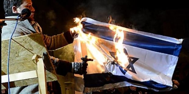 drapeau_israel_brule