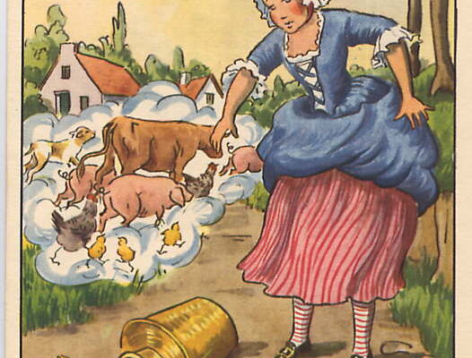 la laitiere et le pot au lait