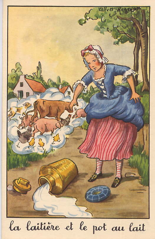 la laitiere et le pot au lait