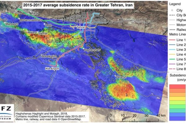 affaissement-Téhéran-Iran