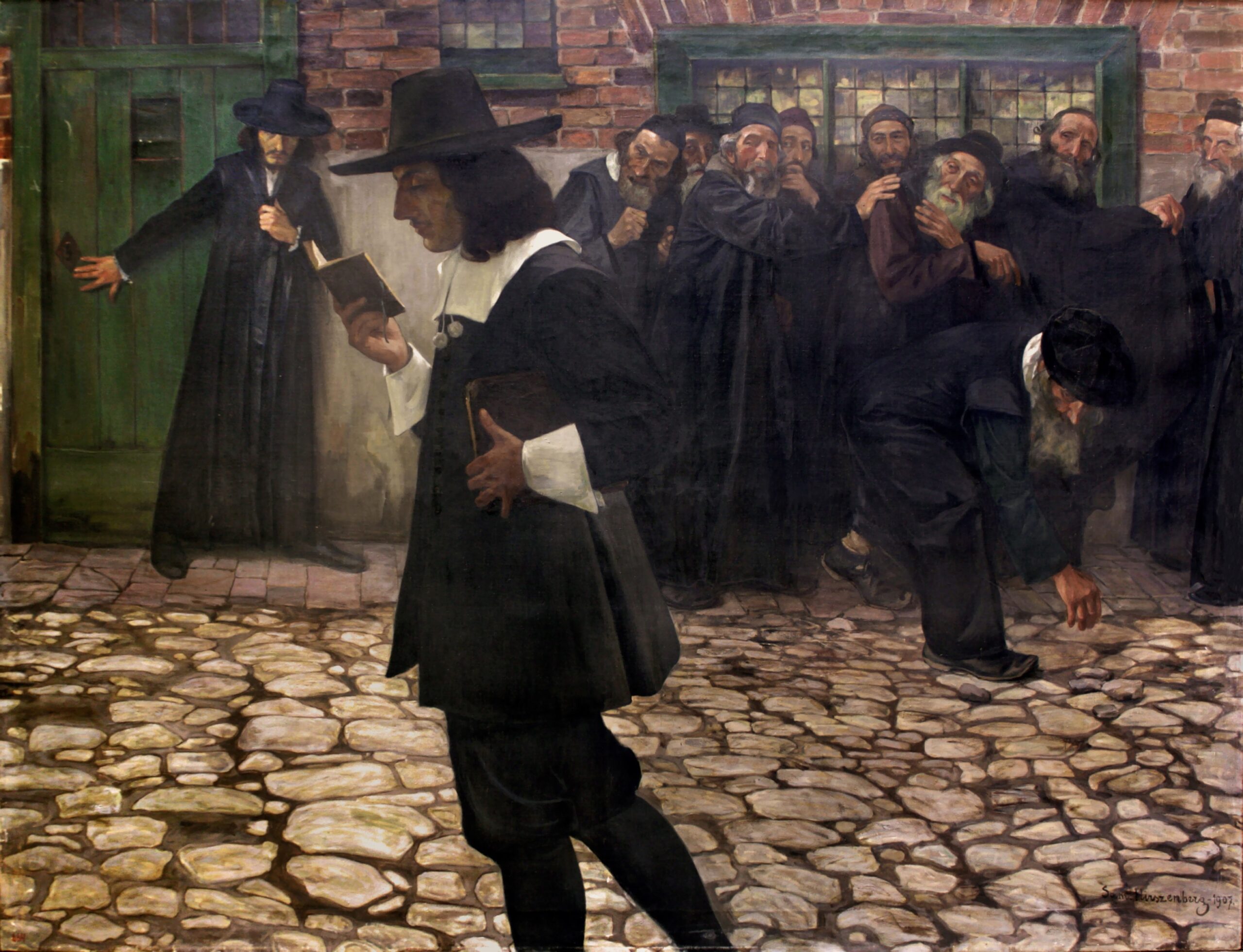 Hirszenberg,_Spinoza_wyklêty_(Excommunicated_Spinoza),_1907