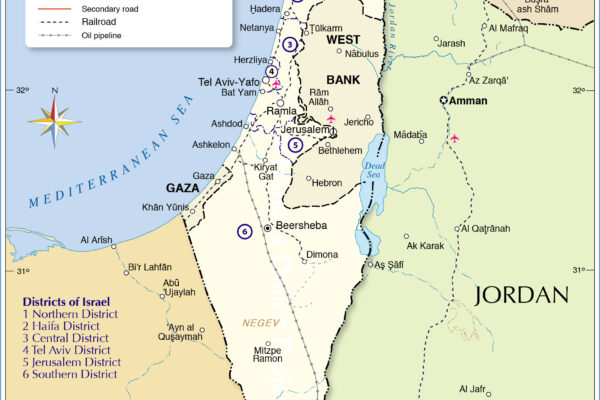 Les grandes dates de l’histoire d’Israel israel_map