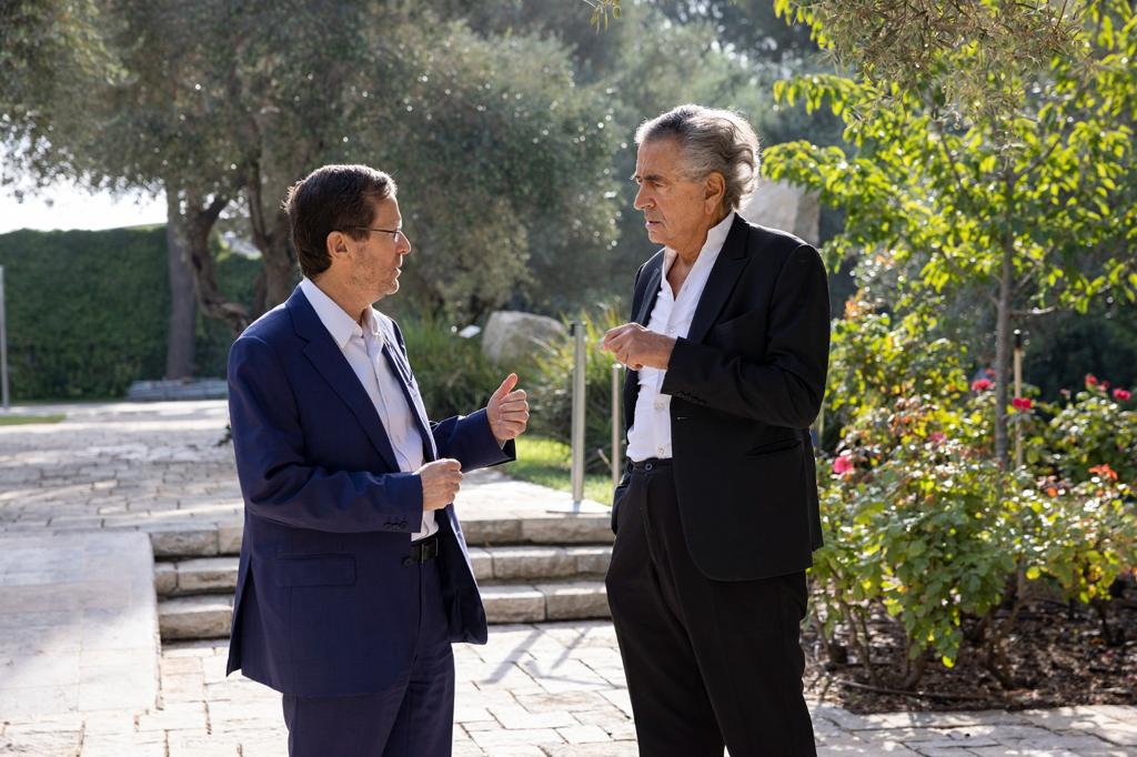 bhl-bernard-henri-levy-isaac-herzog-israel